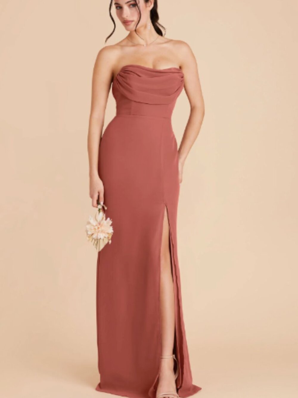 Birdy Grey Mira Dress Chiffon Desert Rose - XL - NWT
